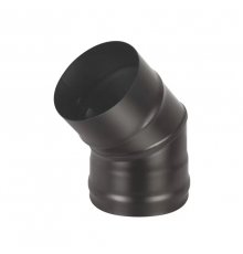 Колено BLACK (AISI 430/0,8мм) 45* 2-х секц. (130)