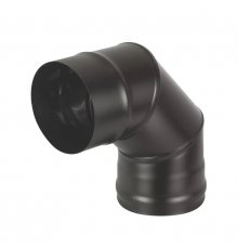 Колено BLACK (AISI 430/0,8мм) 90* 3-х секц. (130)