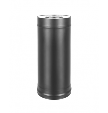 Сэндвич-труба для дымохода BLACK (AISI 430 1,0мм/0,5мм, KERALUX) д.115х200, L-1м
