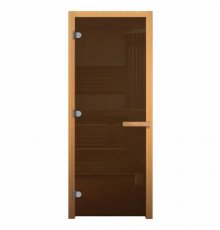 Дверь стекло  Бронза 170х70 (8мм, 3 петли 716 CR) (ОСИНА)