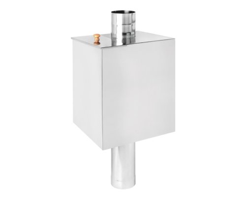 Бак на трубе 40л Ø115 (Прямоуг) (AISI 439) L-800 (ММ)