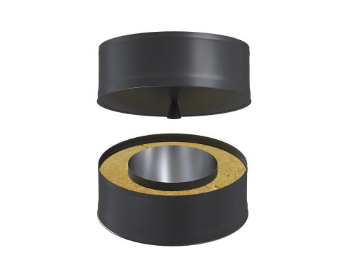 Сэндвич-заглушка BLACK (AISI 430) д.115*200 (Нержавеющая сталь AISI 430, 150х250, 0.226)