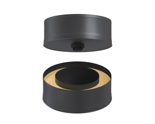 Сэндвич-заглушка конденсатоотвод BLACK (AISI 430) д.115*200 (Нержавеющая сталь AISI 430, 150х250, 0.226)