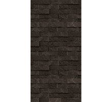 Плита ДЕКОР №1010 (1200х600х9) "Черный камень" Вертикаль