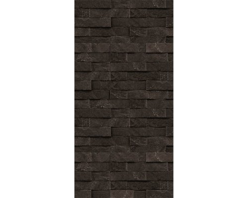 Плита ДЕКОР №1010 (1200х600х9) "Черный камень" Вертикаль