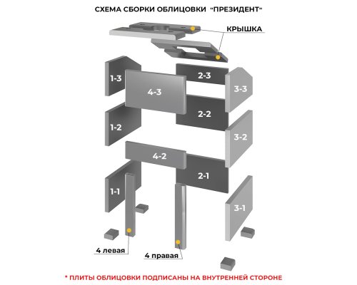 Печь для бани Президент "Легенда Ретро 224" Амфиболит, S-40