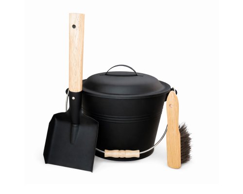 Набор каминный EVEREST LB51-B (ведро, совок, щётка) (21*17см)