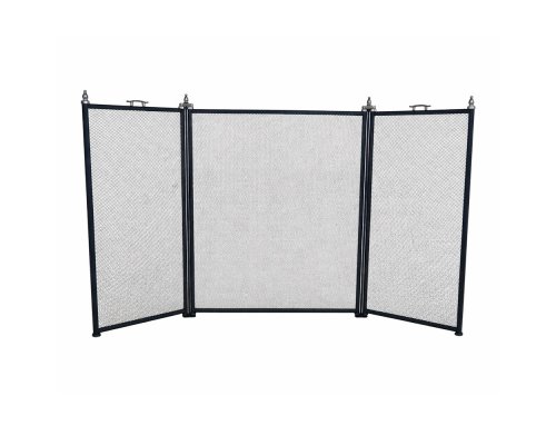 Экран каминный EVEREST FS202-B-B черный (61*96см)