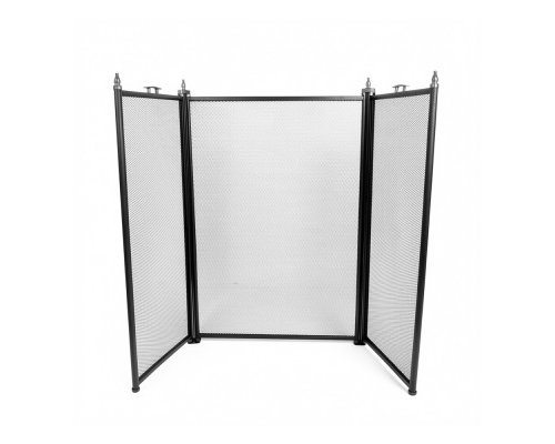 Экран каминный EVEREST FS202-B-B черный (61*96см)