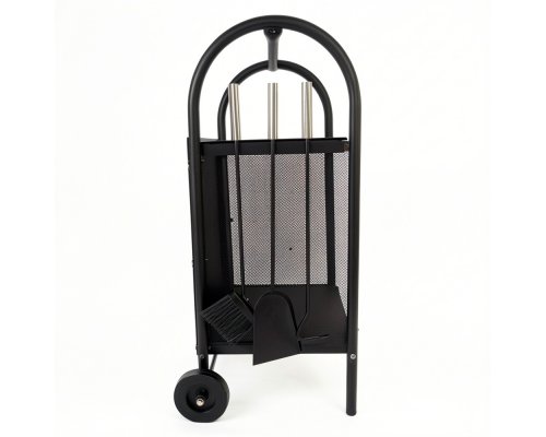 Дровница EVEREST H100-B-B черный (35*32*81см)