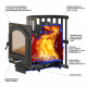 Печь ВЕЗУВИЙ Легенда Ковка 22 (505)