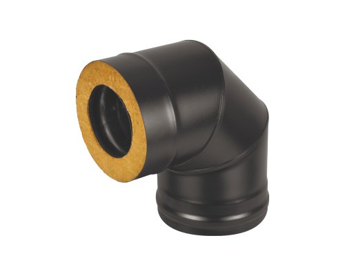 Сэндвич-колено BLACK (AISI 430/0,8мм) 90* 3 секции д.150х250