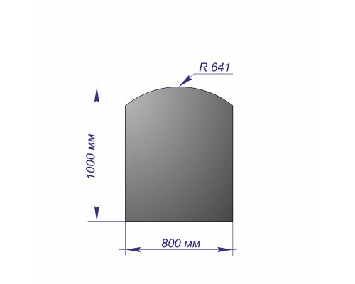 Лист напольный 1000*800*1,5 R641 бронза
