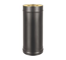 Сэндвич-труба для дымохода BLACK (AISI 430/0,8мм) д.120х200, L-1м