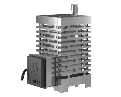 Печь для бани ASTON 16 INOX с баком на трубе 50л Ø115 (AISI 439)