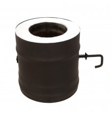 Сэндвич-шибер BLACK (AISI 430 1,0мм/0,5мм, KERALUX) д.200х300, L-0,2м